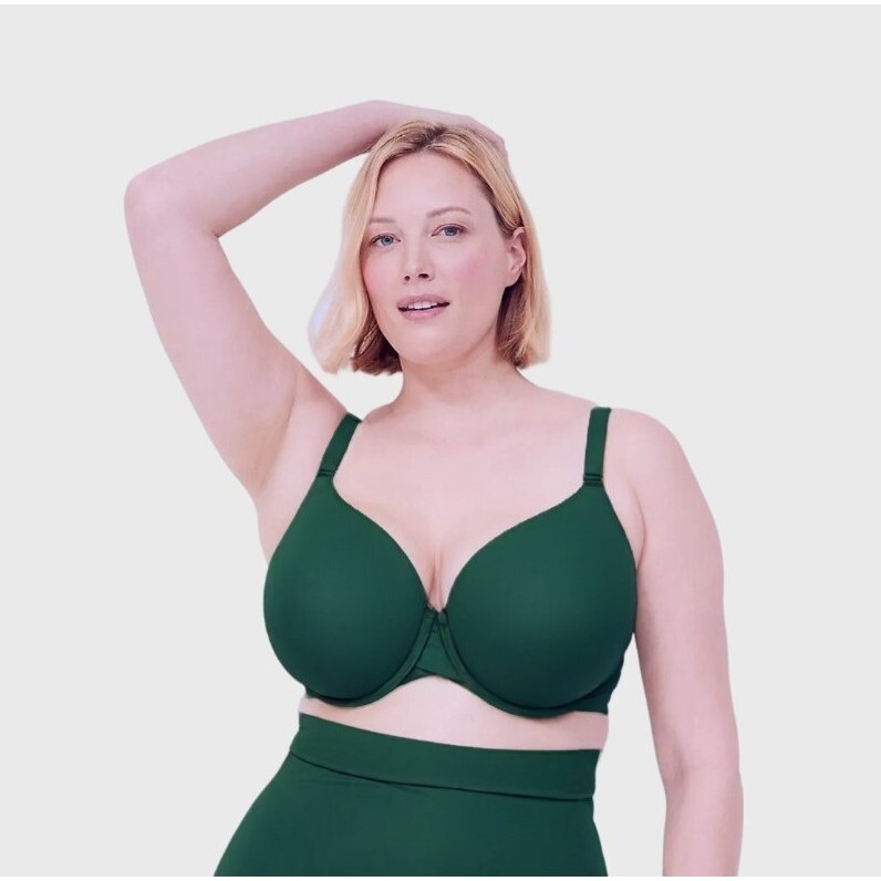 Lane Bryant Cacique Totally Smooth Lightly Lined Full Coverage Bra 46D