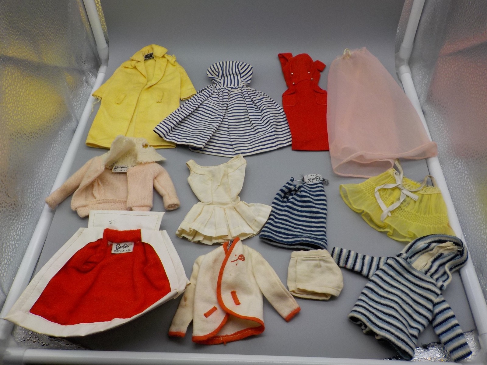 Vintage Barbie Doll Original 1960s Barbie Clothing Lot~Dresses,Tops,Jackets