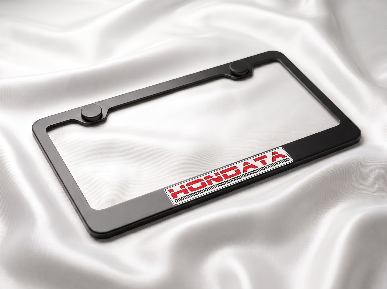 HONDATA License Plate Frame Black Metal - Street Racing JDM Honda 01 Power Tech HONDATA License Plate Frame Black Metal - Street Racing JDM Honda 01 Power Tech
