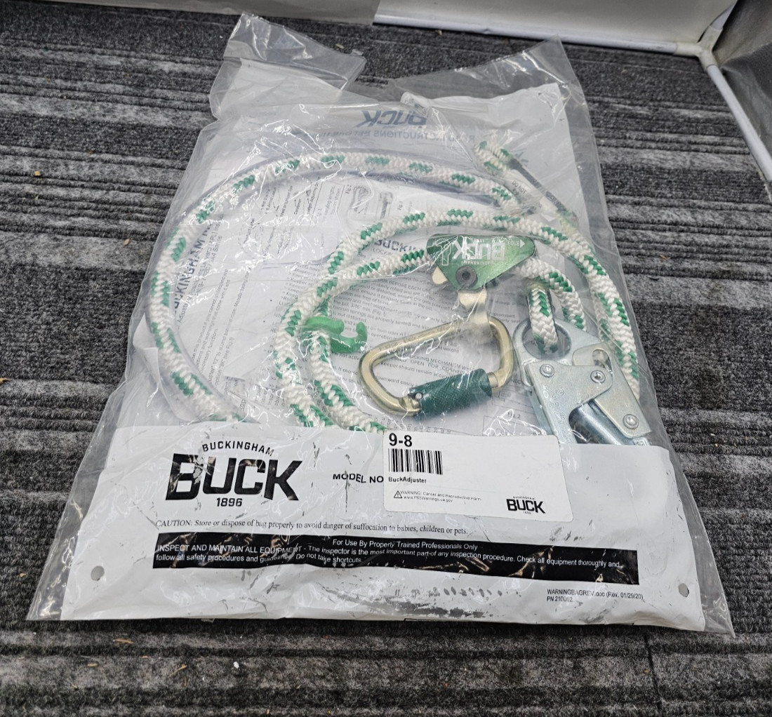 Buckingham 9-8 BuckAdjuster™ 8 ft. Fully Adjustable Positioning Lanyard 