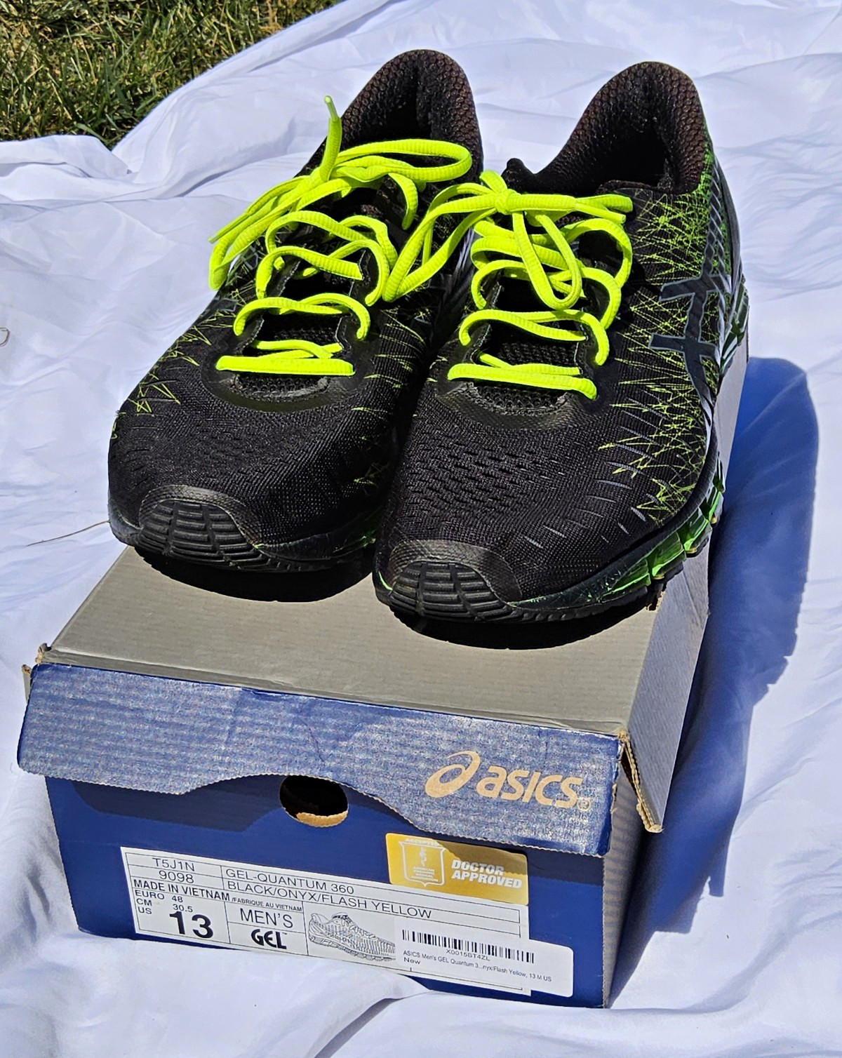ASICS Gel-Quantum 360 - Sz13 - Black/Yellow/Green ASICS Gel-Quantum 360 - Sz13 - Black/Yellow/Green