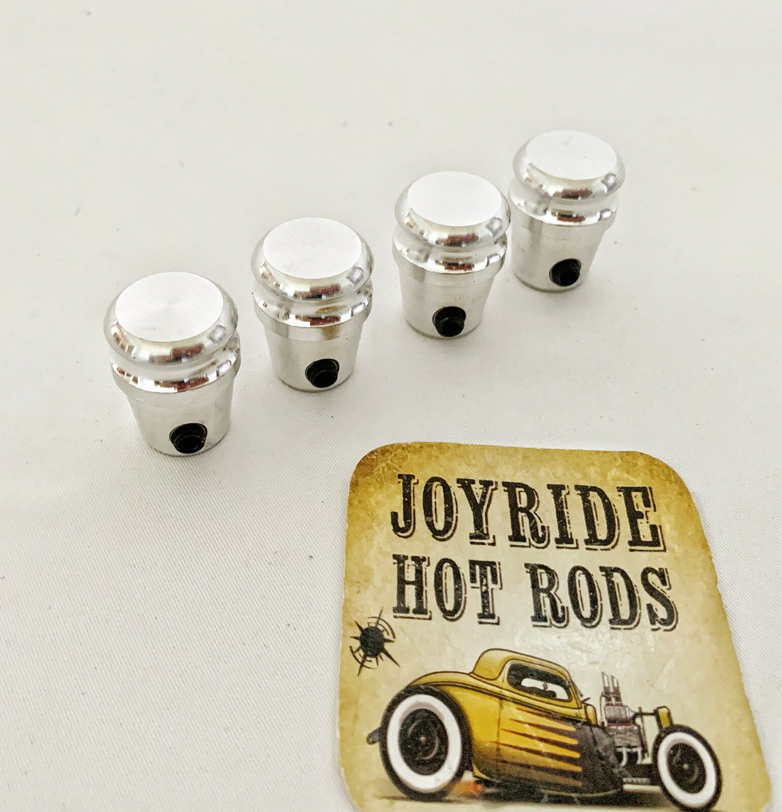 4 x Custom Aluminum Dash Knobs - Polished - Hot Rod / Classic Truck 4 x Custom Aluminum Dash Knobs - Polished - Hot Rod / Classic Truck