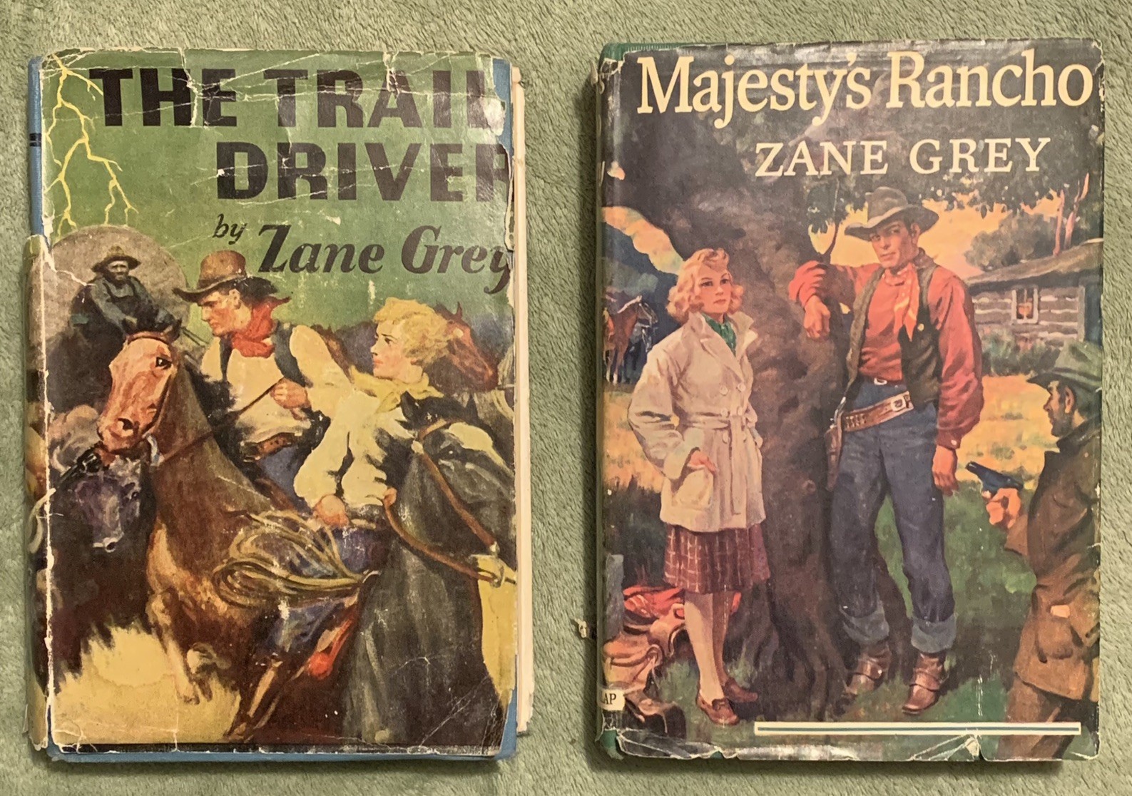 1936 Zane Grey Hardcover Book The Trail Driver & Majesty’s Rancho w/ Dust Jacket 1936 Zane Grey Hardcover Book The Trail Driver & Majesty’s Rancho w/ Dust Jacket
