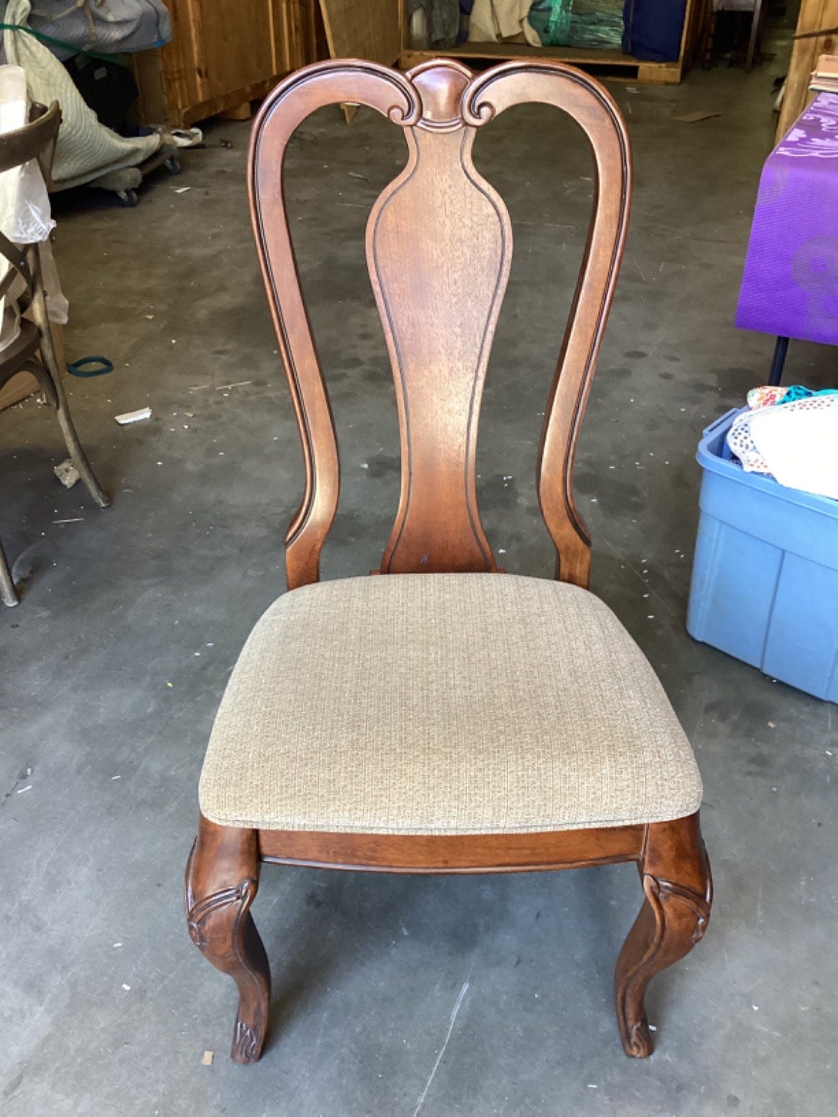 Queen Anne Style Cherry Wood Side/Dining Room Chair by Legacy Furniture Queen Anne Style Cherry Wood Side/Dining Room Chair by Legacy Furniture