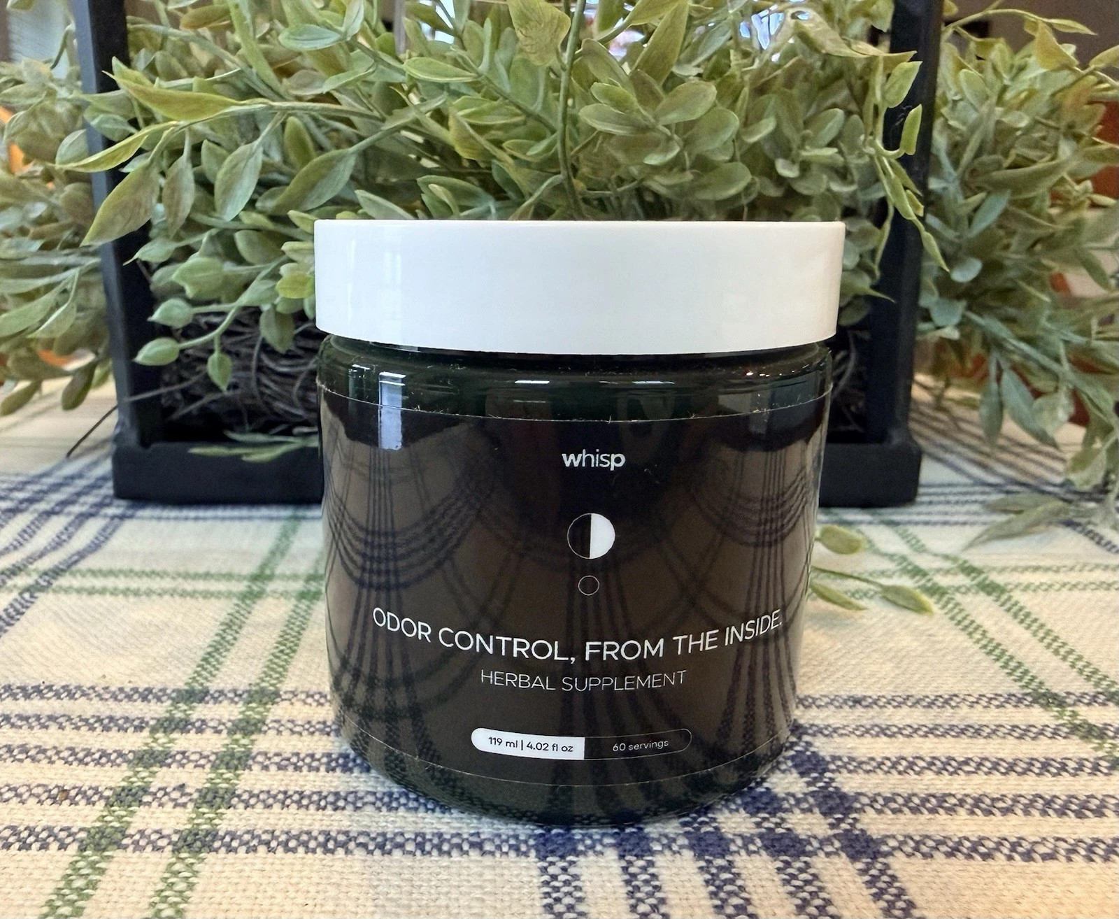 Whisp Odor Control From Inside Herbal Supplement Internal Body Deodorant 4.02oz