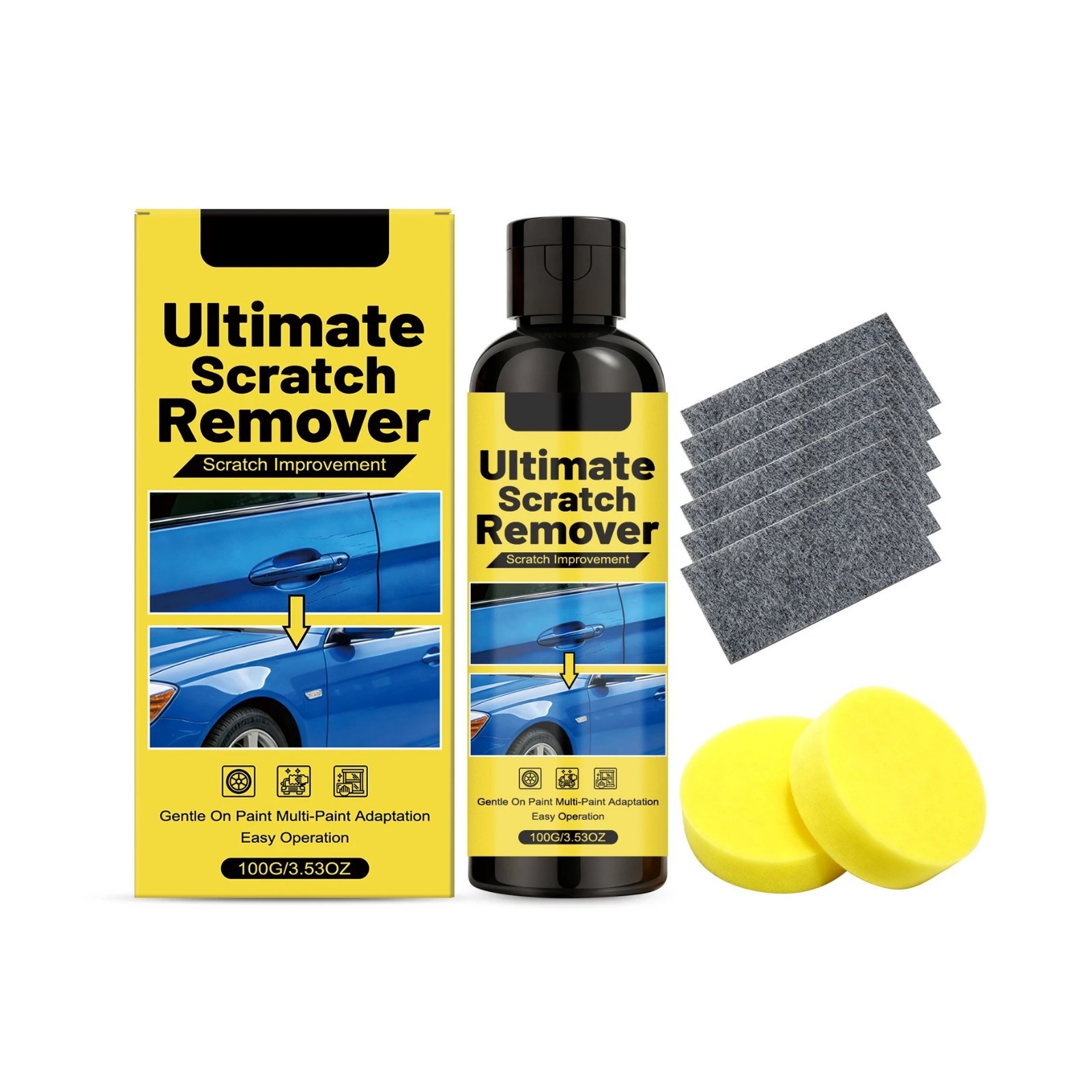 NanoPolix Scratch Remover – Eliminate All Car Scratches In 60 Seconds, Nano Poli