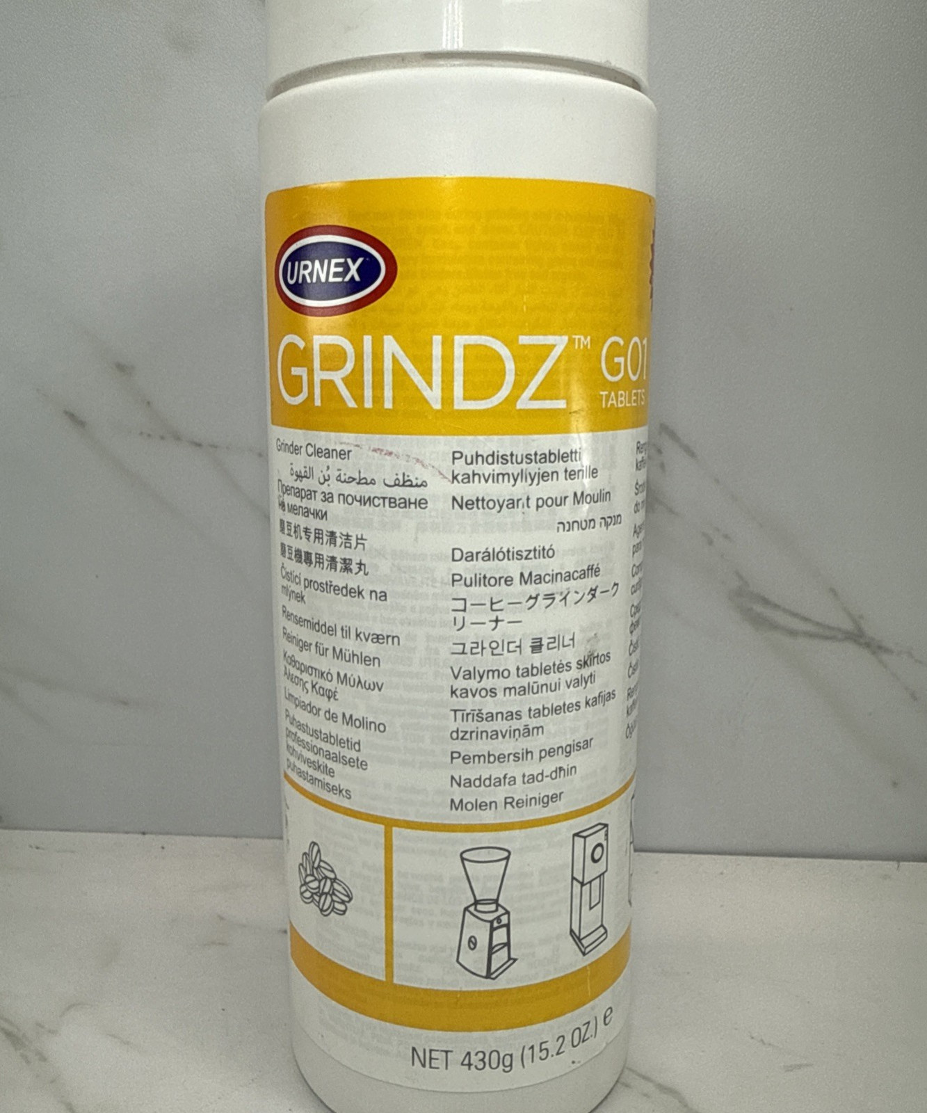 URNEX Grindz✨Professional Coffee Grinder Cleaning✨G01 Tablets✨430g GF USA✨B1-A5