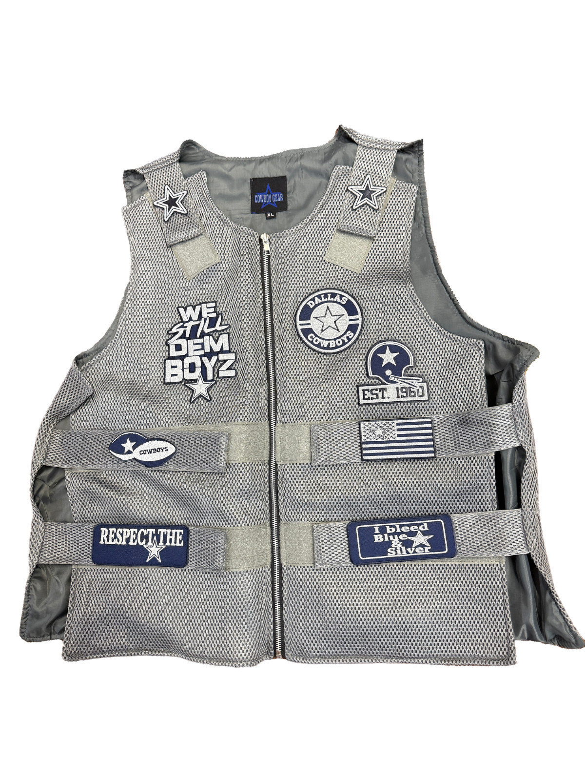 NEW Dallas Cowboys Reflective Patch Vest – “America’s Team” – Sizes S to 5XL – U
