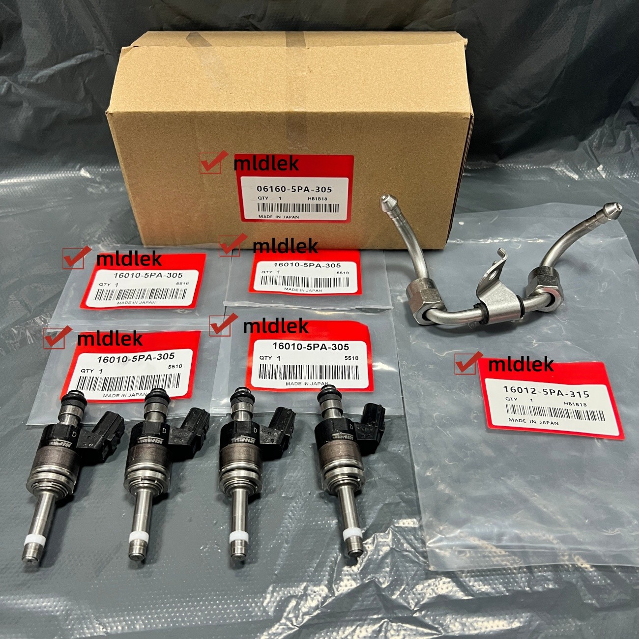 NEW For Honda Injector Kit Fuel 1.5L (VIN REQ) 06160-5PA-305 16012-5PA-315