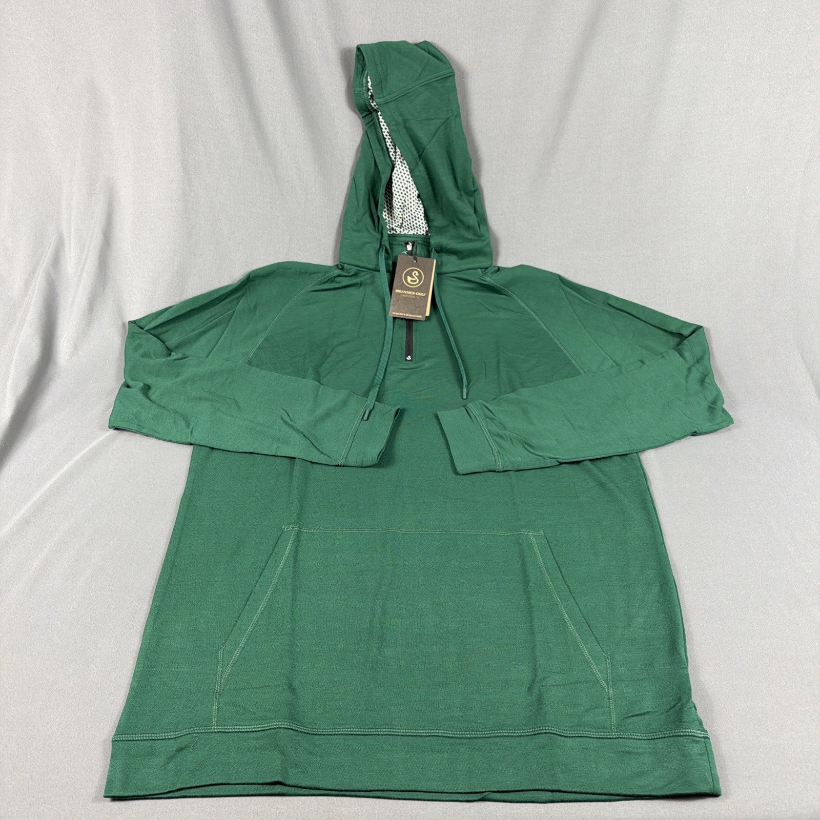 Swannies Golf Hoodie Birdie XL Forest Modal Polyester Spandex NWT MSRP $119