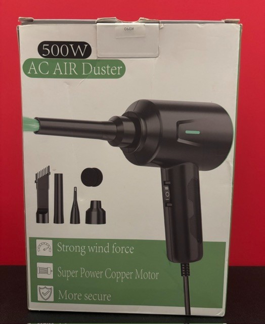 500 W AC Air Duster Open Box 8 Ft Cord, Better Than Buying Canned Air 500 W AC Air Duster Open Box 8 Ft Cord, Better Than Buying Canned Air