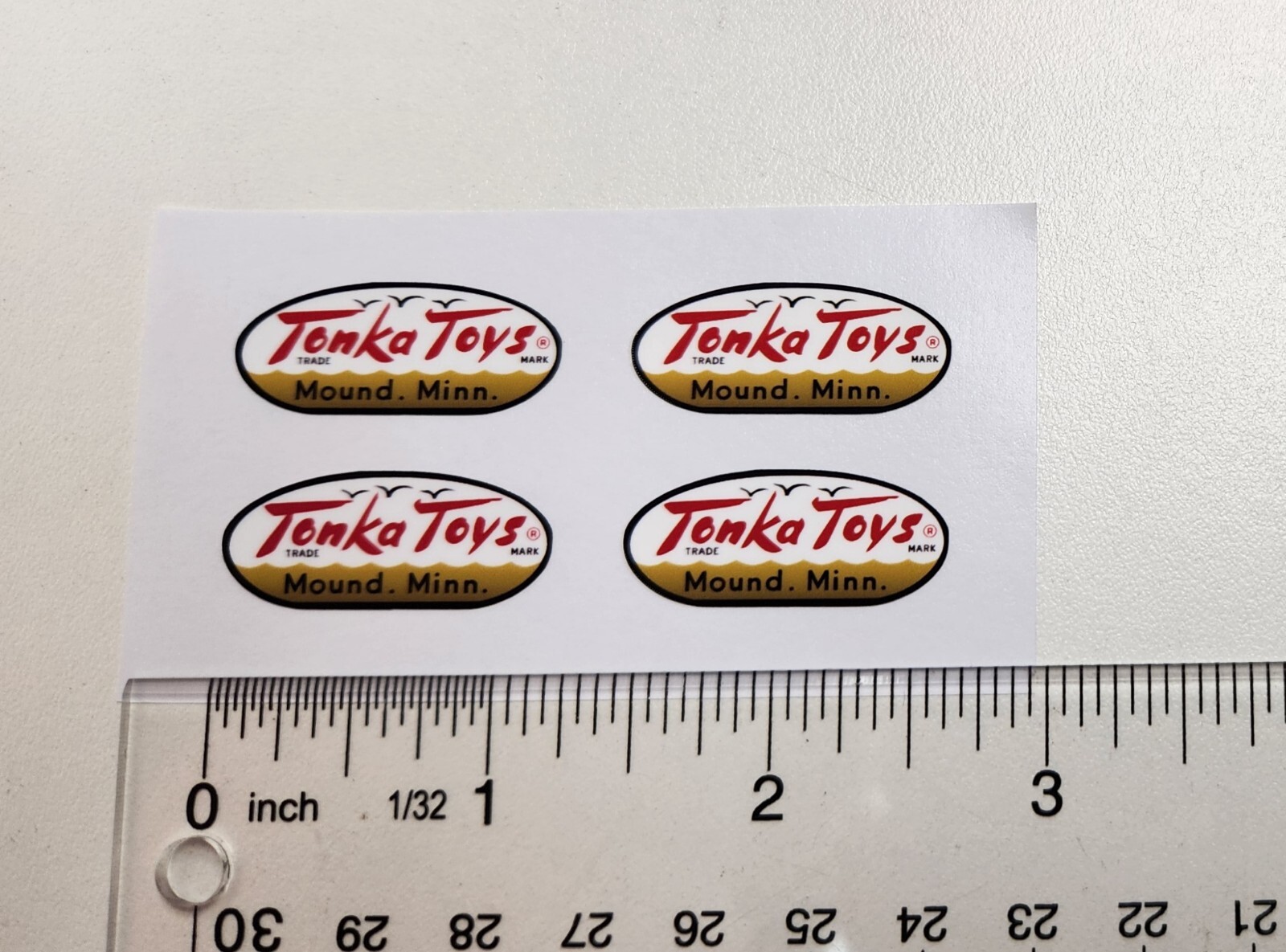 Tonka Logo Sticker 1958 To 1961 Vintage Oval Vinyl Decals