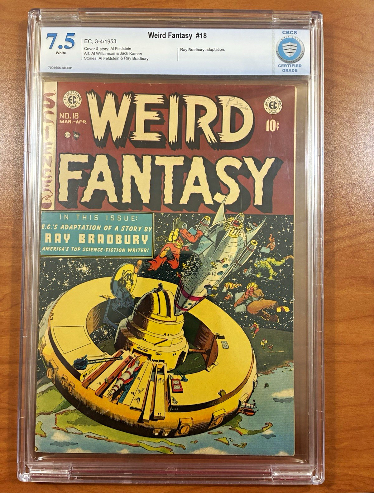 EC Weird Fantasy #18 (1953) CBCS 7.5 Al Feldstein Ray Bradbury