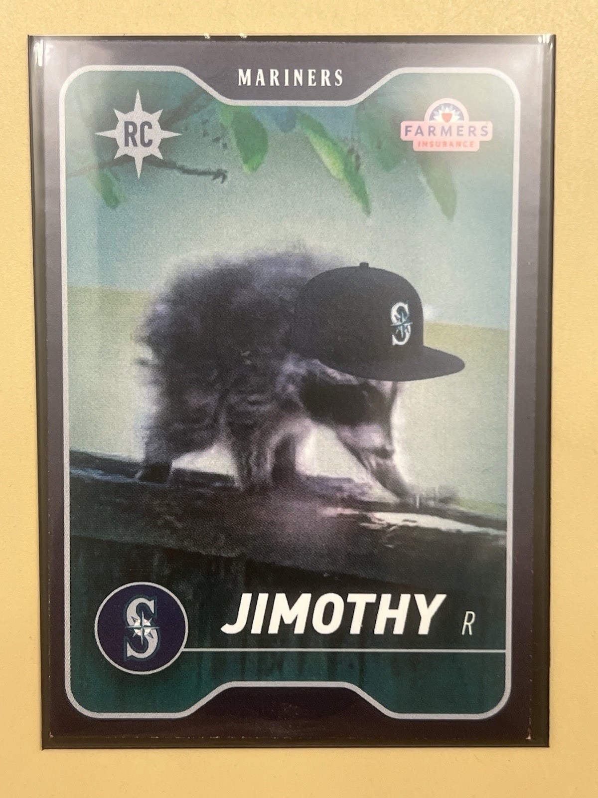 2026 Seattle Mariners Jimothy The Raccoon Baseball Rookie Card 8/5 Base IN HAND 2026 Seattle Mariners Jimothy The Raccoon Baseball Rookie Card 8/5 Base IN HAND