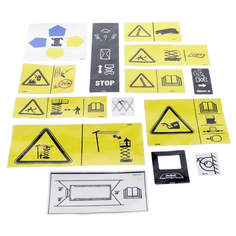 GN115170 DECAL KIT - SERVICE SYMBOLS