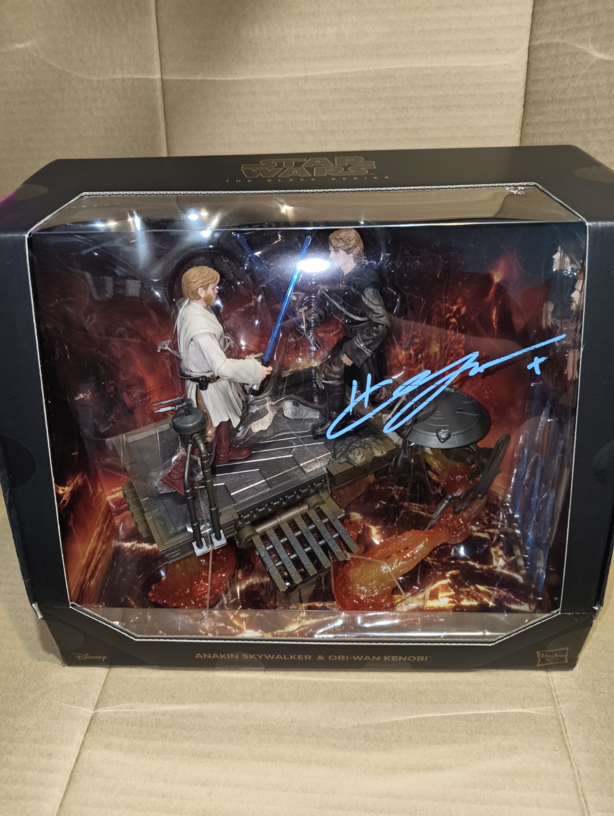 Hayden Christensen autographed SDCC Black Series Anakin Skywalker Vs Obi-Wan