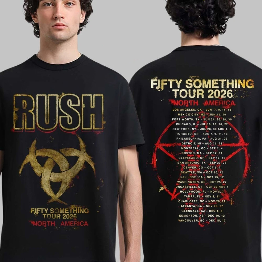 Rush Stage Logo Shirt Fifty Something Tour 2026 T Shirt