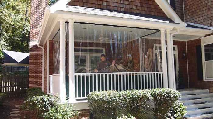 35 MIL Clear Patio Winterizing Panels CLEAR GLASS PVC
