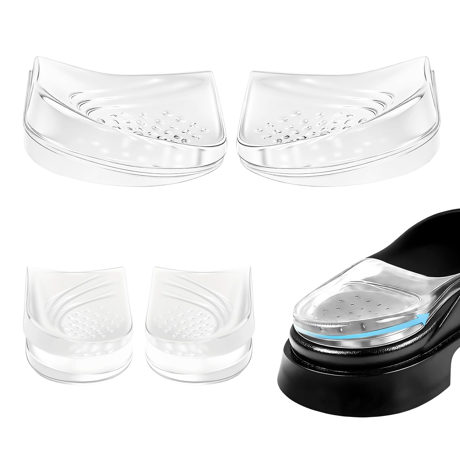 4Piece Adjustable Heel Wedge Inserts, 0.4\