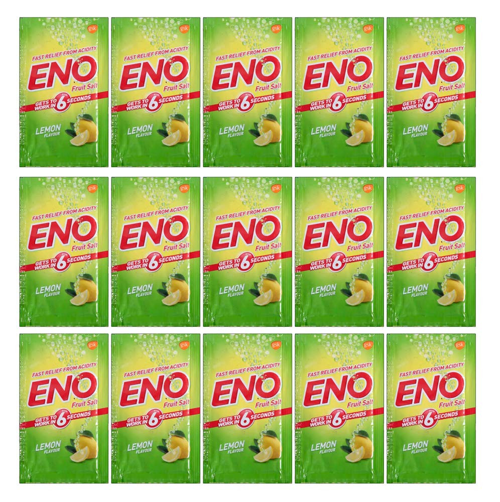 Eno Fruit Salt Antacid Sachets Lime Flavor Instant Acidity Relief 15 Pack Eno Fruit Salt Antacid Sachets Lime Flavor Instant Acidity Relief 15 Pack