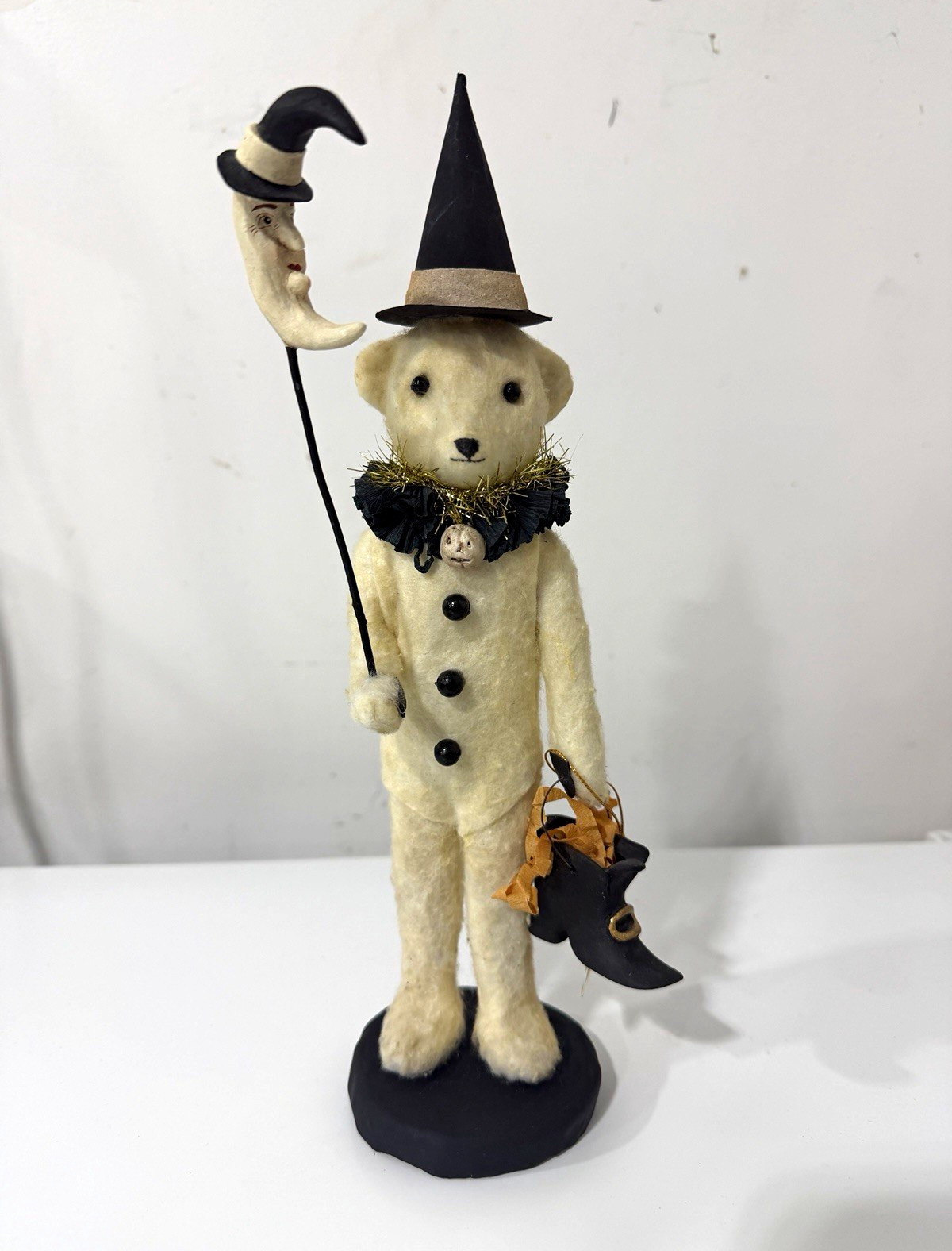 Bethany Lowe Vickie Smyers Handmade Felt Halloween Clown Witch Magic Bear Rare