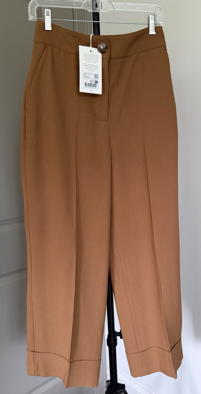 Sezane - DAMON TROUSERS Caramel Size  FR 38, US 6, New With Tags.