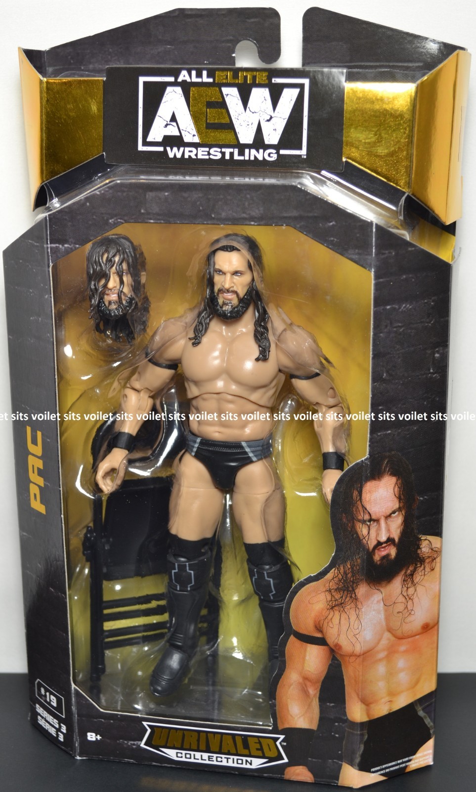 Jazwares All Elite Wrestling AEW Unrivaled Series 3 Figure #19 PAC (Neville)
