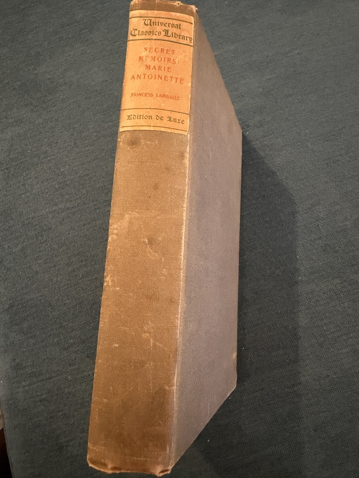 Lamballe, Princess “Secret Memoirs of Princess Lamballe” 1901 Edition de Luxe Lamballe, Princess “Secret Memoirs of Princess Lamballe” 1901 Edition de Luxe