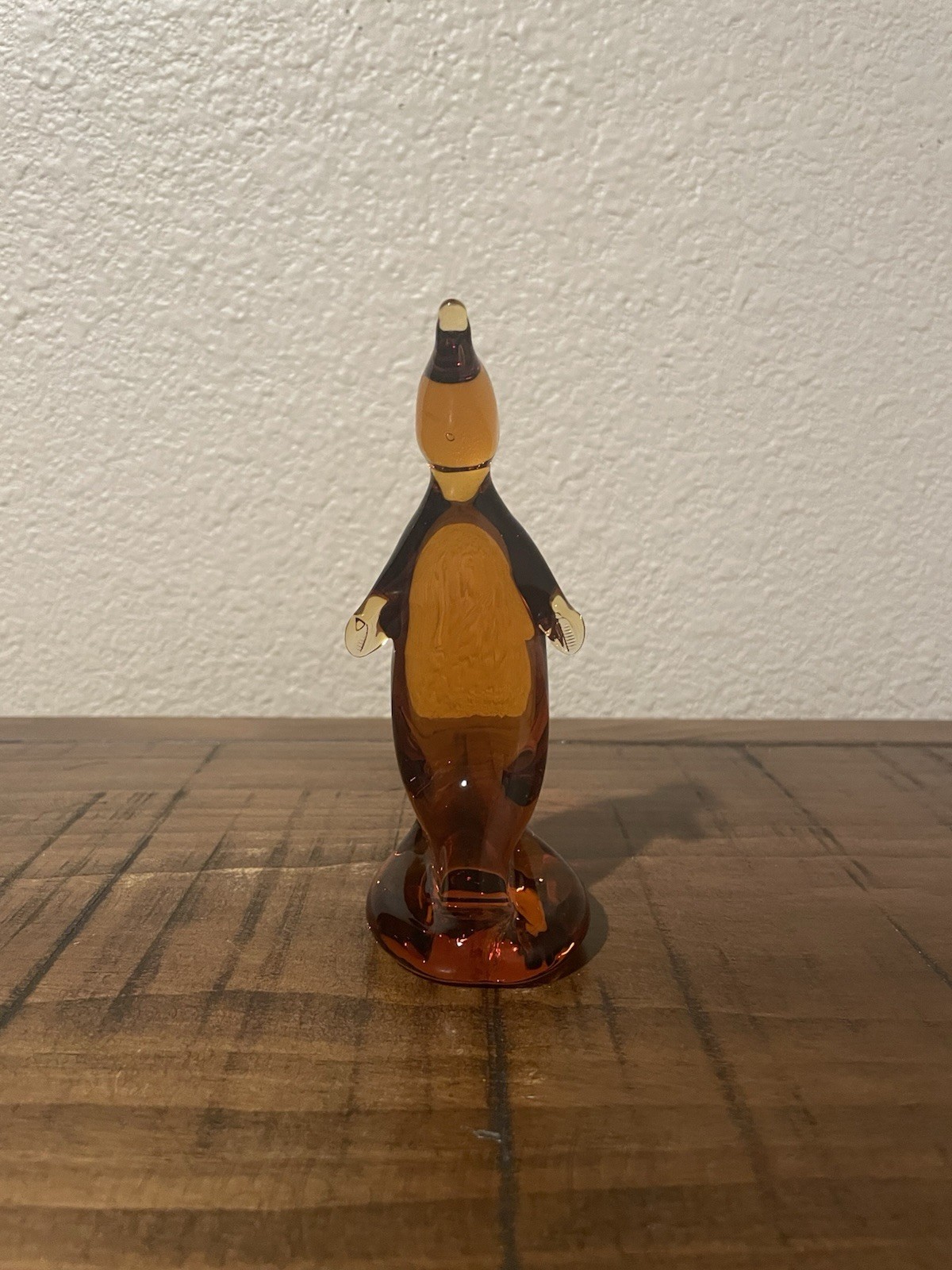Vintage Viking Amber Glass Penguin #7276 Vintage Viking Amber Glass Penguin #7276