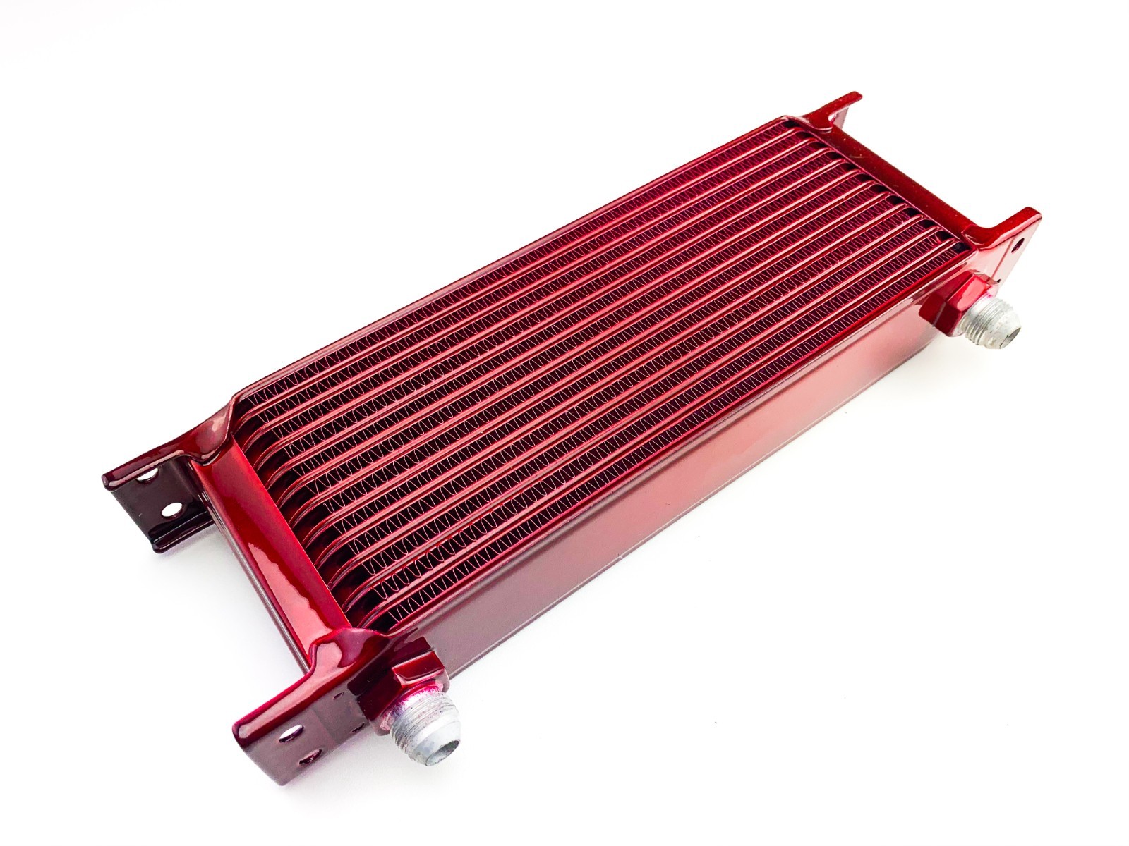 Speedline\'z Motorsports High Perf. CANDY RED Powder Coated 13 Row Oil Cooler