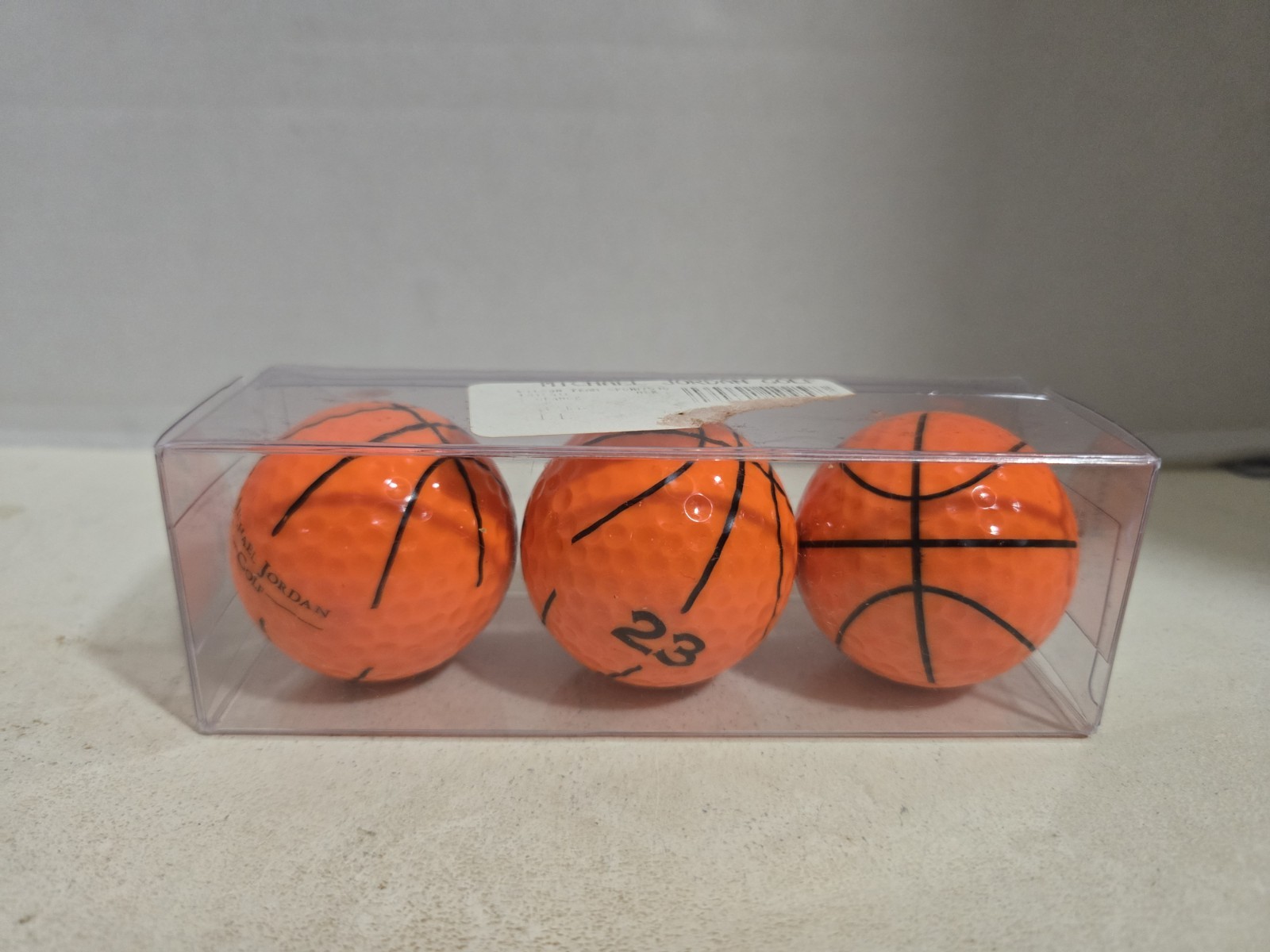 Vintage Michael Jordan Golf #23 Orange Basketball Golf Balls Sleeve 3 Brand NEW 