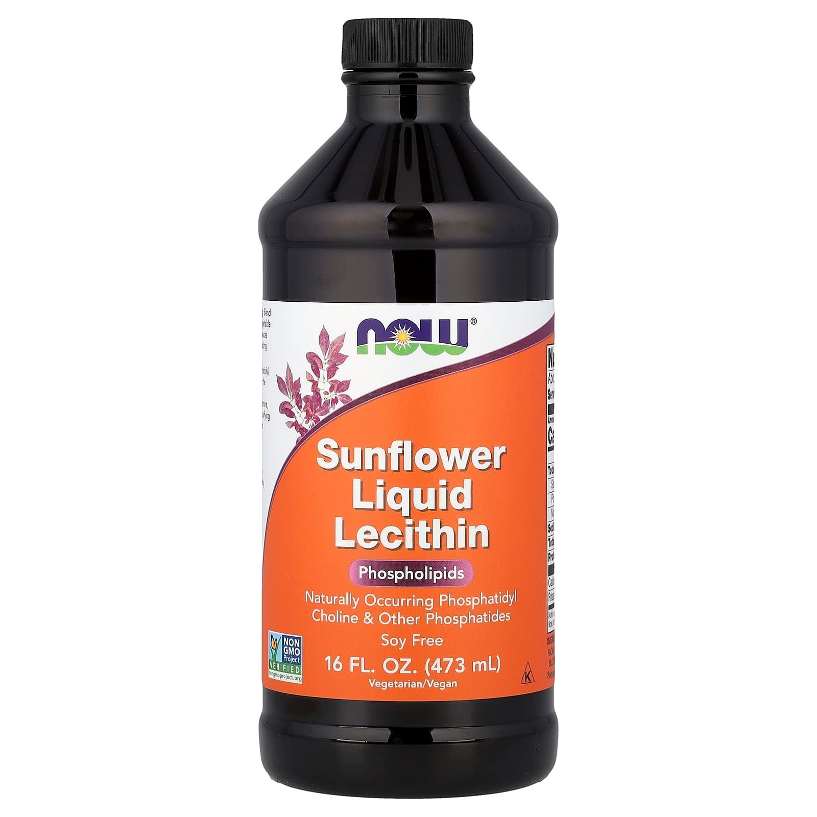 Now Foods Sunflower Liquid Lecithin 16 fl oz 473 ml GMP Quality Assured - F/S