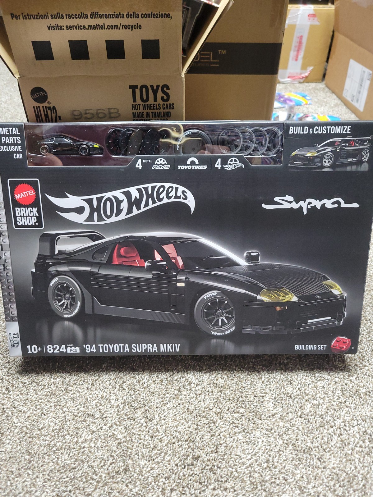 Mattel Hot Wheels Brick Shop Toyota Supra MKIV