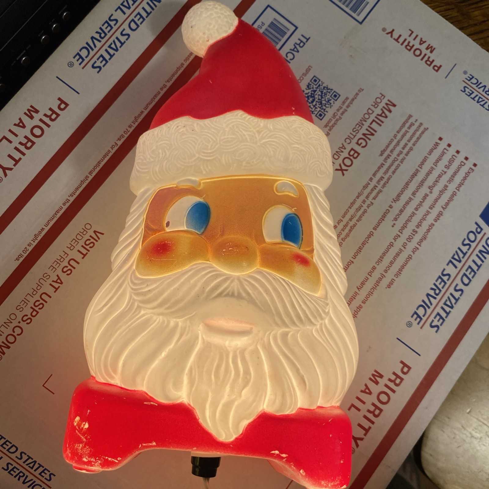 VTG Santa Head Double Sided Blow Mold 12” Empire Carolina Enterprises