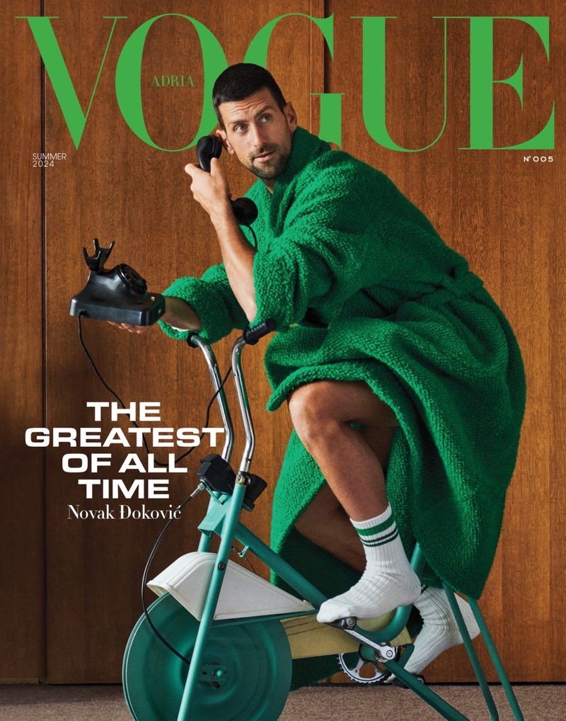 Vogue Adria Summer 2024 Novak Djokovic cover Vogue Adria Summer 2024 Novak Djokovic cover