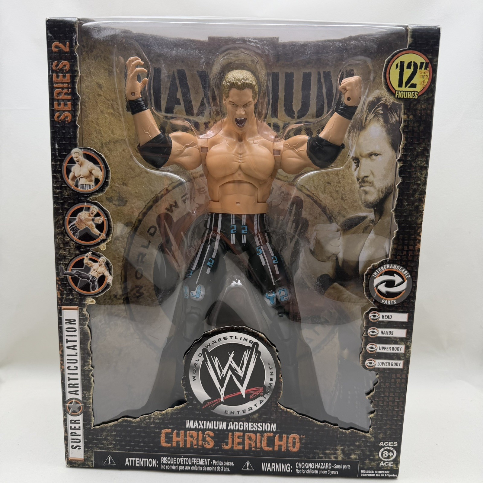Chris Jericho WWE Jakks Pacific MAXIMUM Aggression 12\ Chris Jericho WWE Jakks Pacific MAXIMUM Aggression 12\