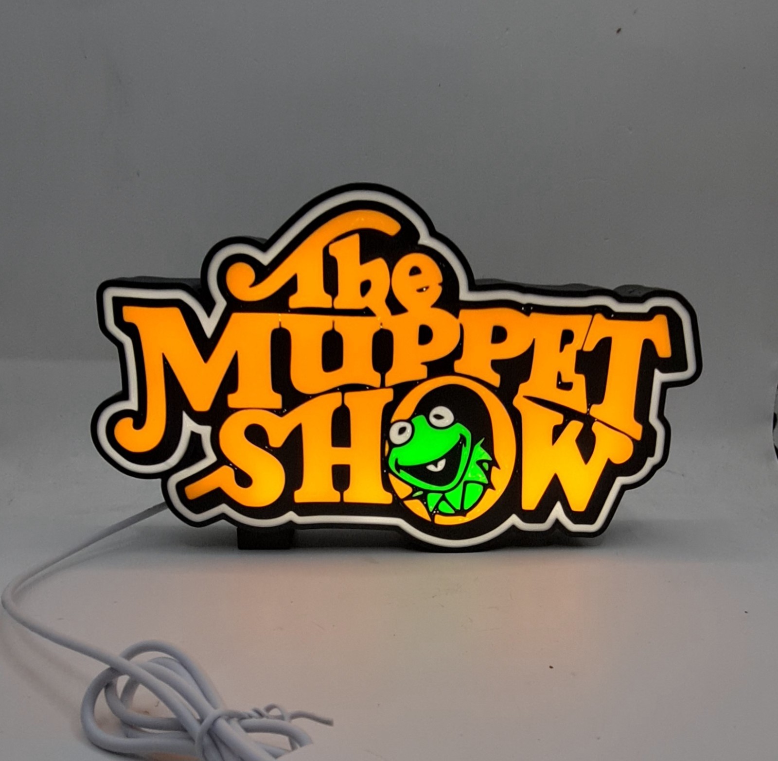 1970's - 80's The Muppet Show Light Box Sign Shelf Art