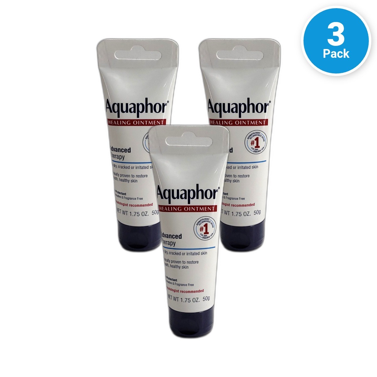 Aquaphor Healing Dry Cracked Irritated Skin Exp 02/27 Pack of 3 New