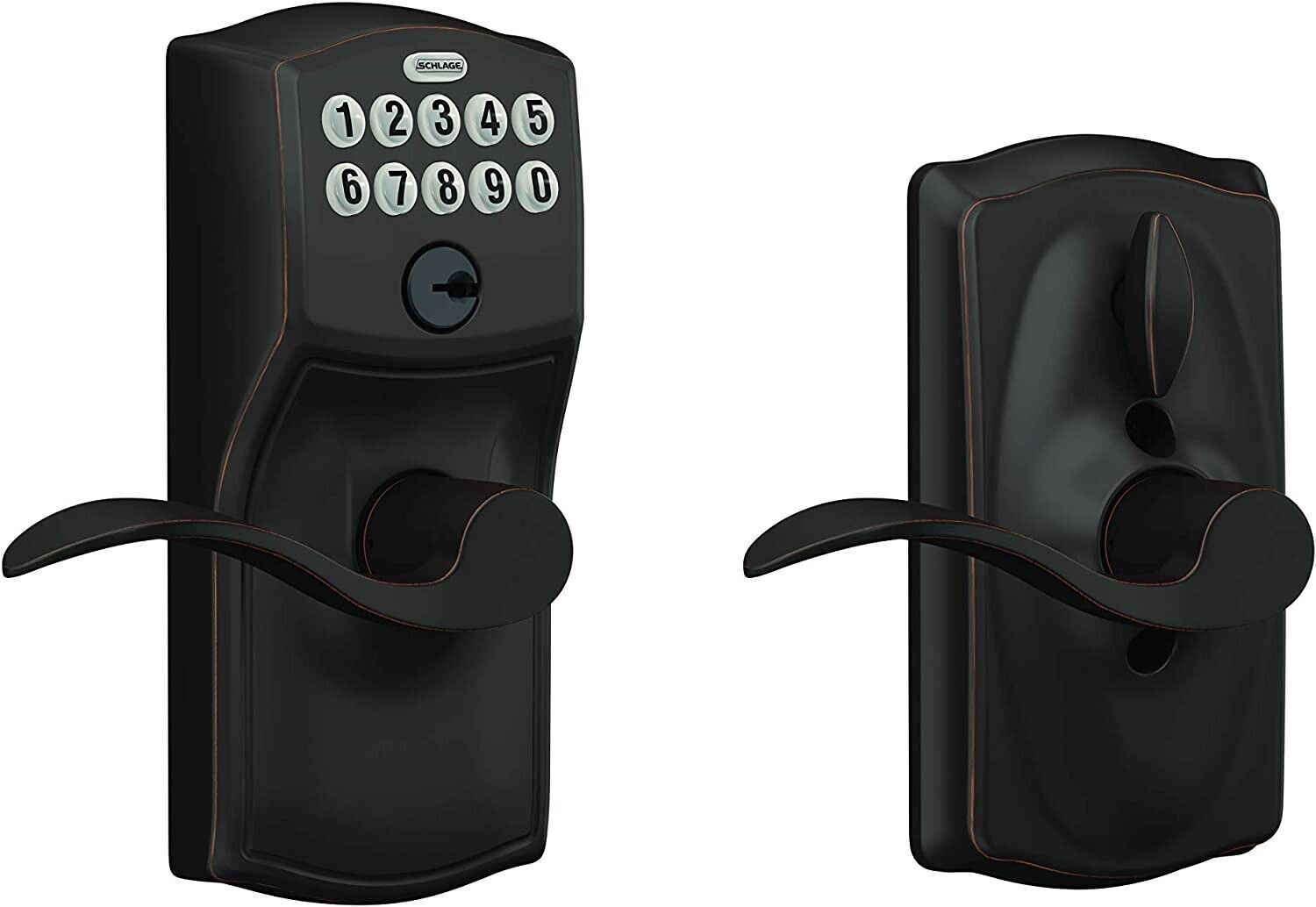 Schlage FE595 CAM 716 ACC Keypad Camelot Electronic Keypad Door Flex Lock Bronze