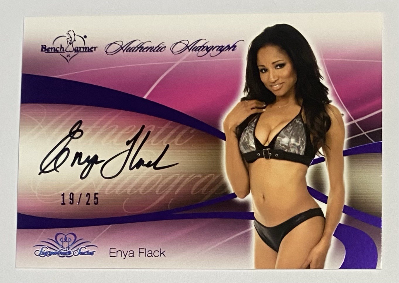 2008 Bench Warmer Signature Series Auto Purple Foil Enya Flack #19/25
