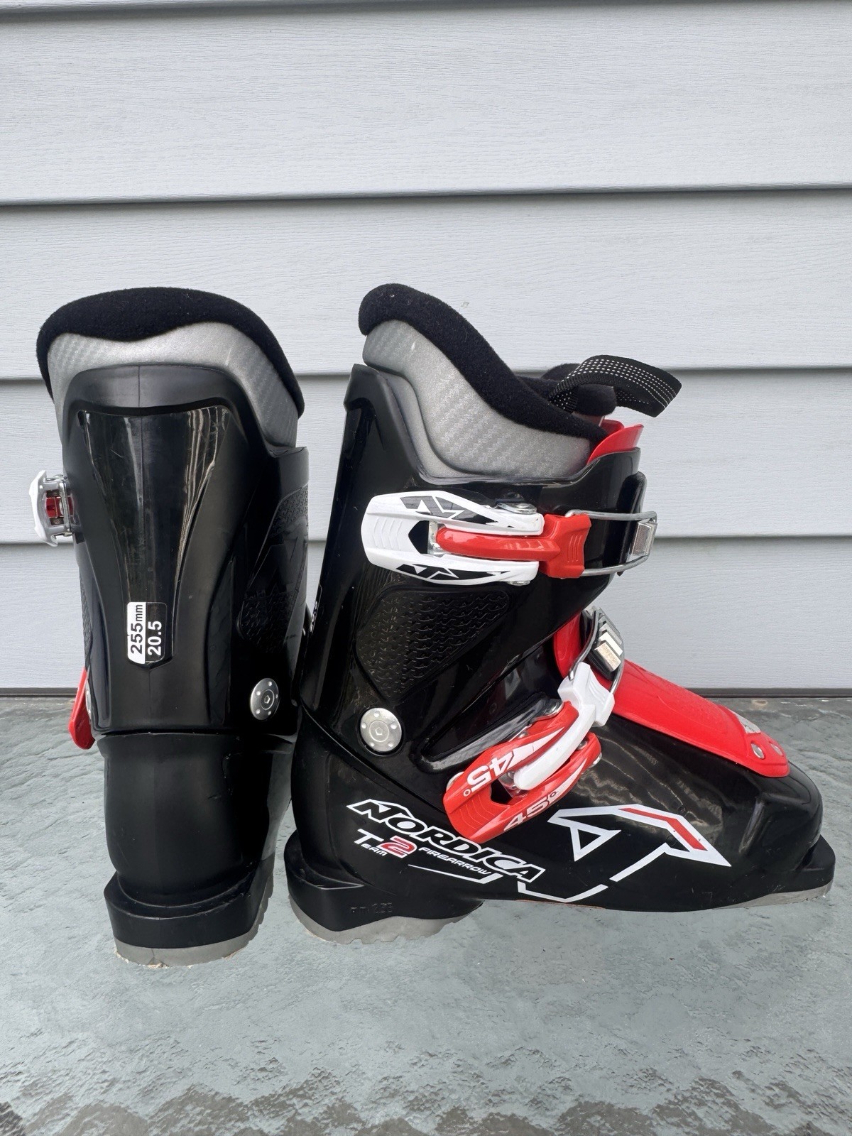 Nordica Team 2 Firearrow Youth Ski Boots Size 20.5 - EXCELLENT CONDITION