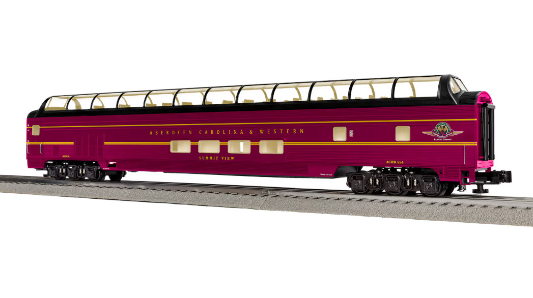 Lionel No. 2327390 - Aberdeen Carolina & Western Dome Passenger Car - NEW Lionel No. 2327390 - Aberdeen Carolina & Western Dome Passenger Car - NEW