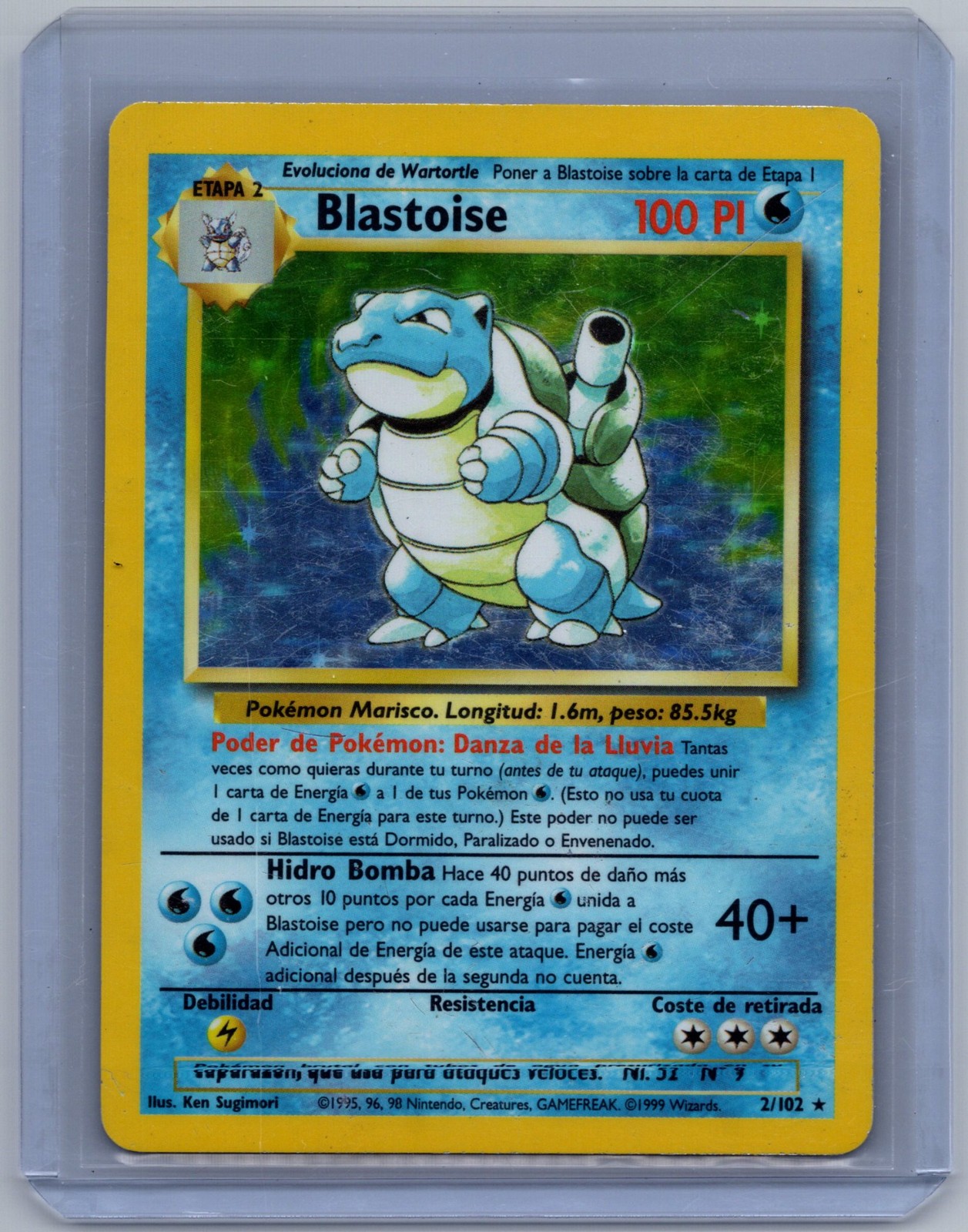 Blastoise Base Set 2/102 Holo WOTC Vintage Pokémon TCG