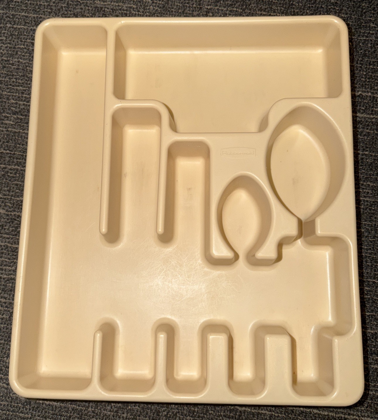 VTG Rubbermaid Tray Utensil Silverware Tray Almond #2922 RETRO
