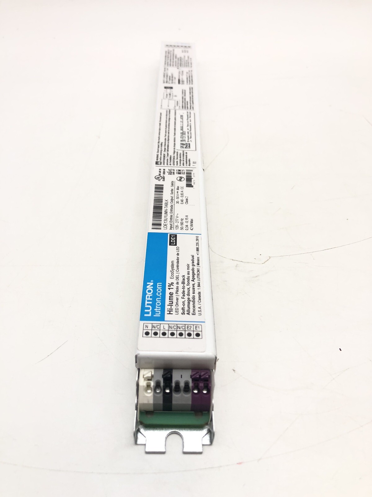 Lutron Hi-lume LED Driver Soft-On Fade-to-Black 30-50V 120-277V LDE13U1UMN-TABLK