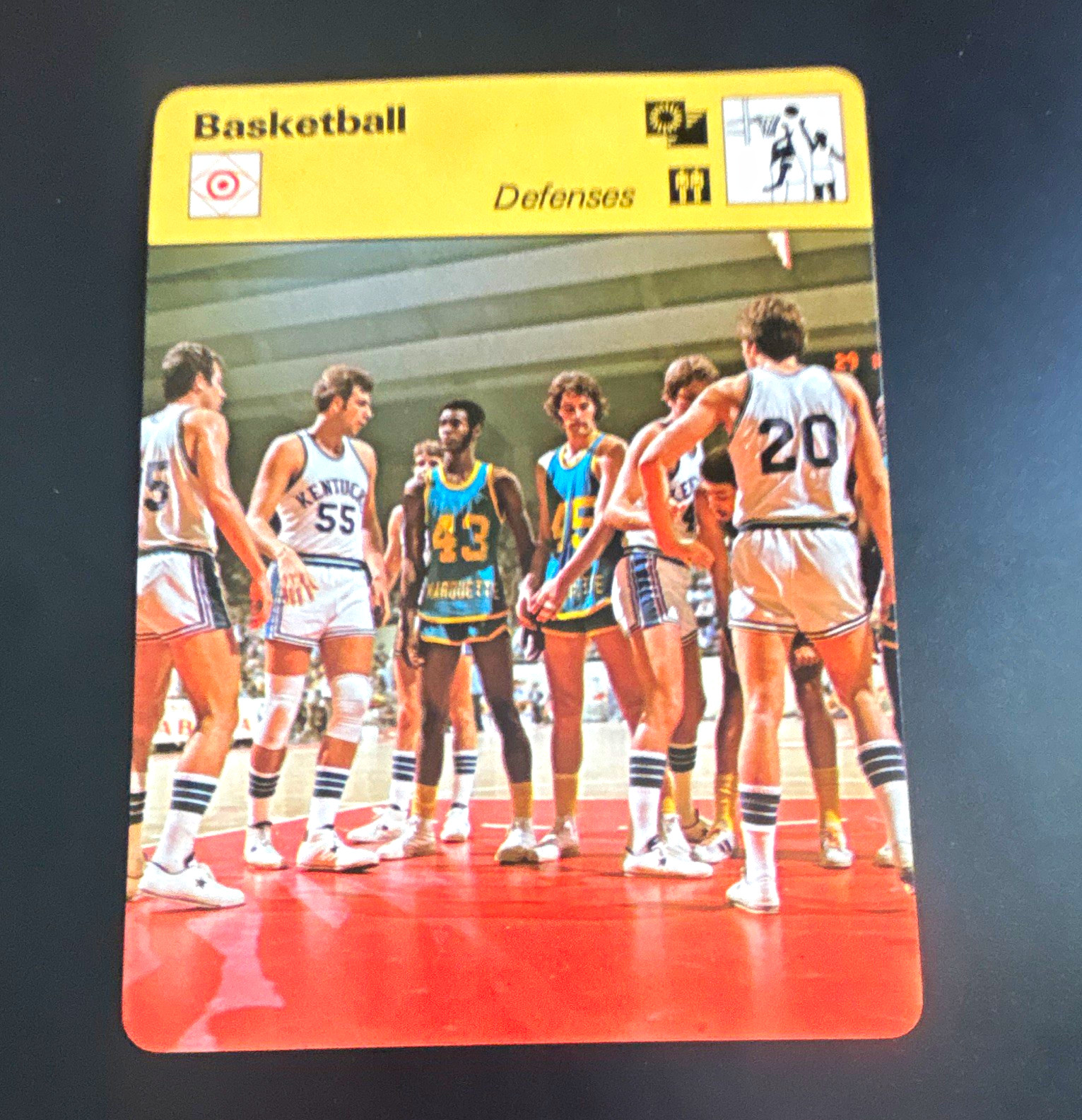 Editions Rencontre 1978-79 Sportscasters Defenses Basketball Card #111 KY/Marq