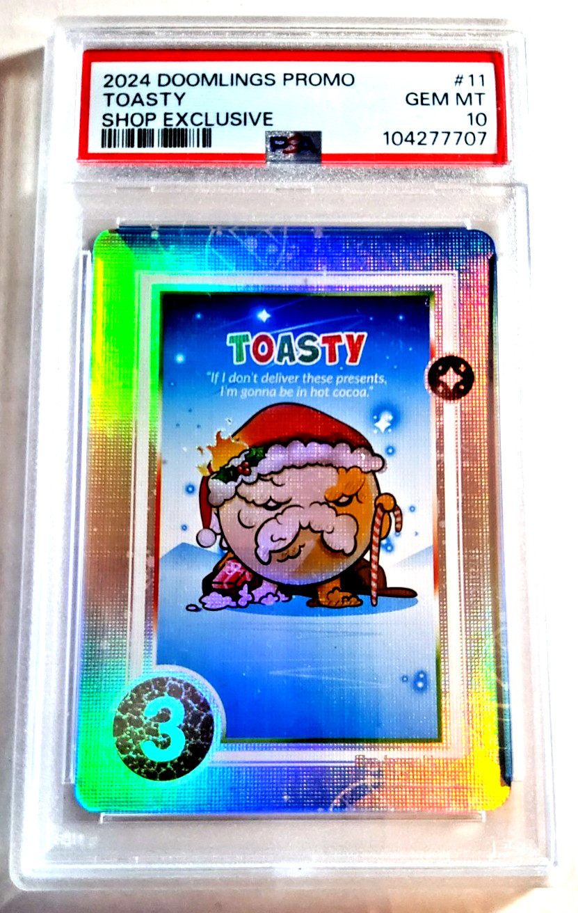2024 Doomlings Imaginary Ends TOASTY Promo Shop Exclusive #11 Holofoil PSA 10 💦