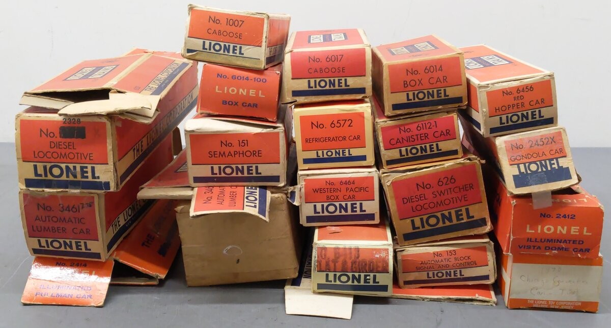 Lionel Vintage O Gauge Assorted Empty Boxes [22]/Box