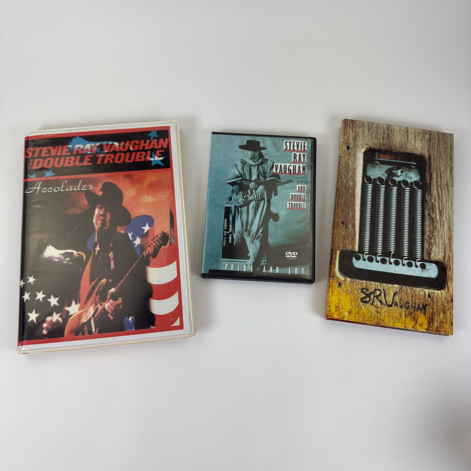 Stevie Ray Vaughan Accolades CD Set  + Pride & Joy DVD + SRV 3 CD/ 1 DVD Set