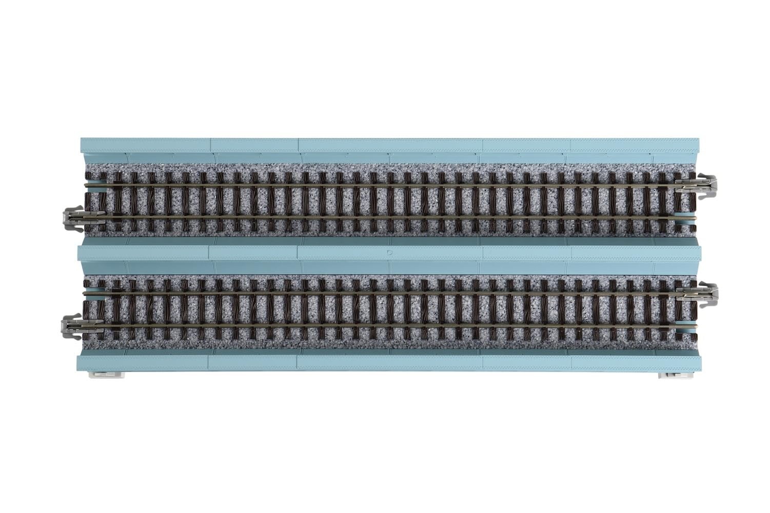 Kato 20455 186mm 7-5/16 Double Track Plate Girder Bridge Light Blue : N Scale
